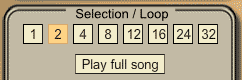 loop selection buttons