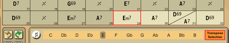 Transpose selection Transpose selection