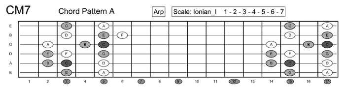 Print of fretboard