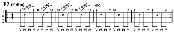 Diminished Picking Example Diminished Picking Example